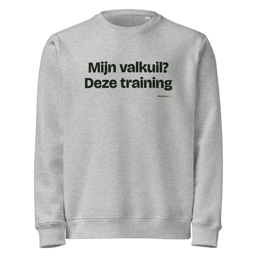 Mijn valkuil? Deze training – sweater grijs gemêleerd