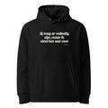 Jij mag er volledig zijn, maar ik vind het wel veel – hoodie zwart