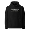 Ergens op de horizon ligt jouw stip, succes met zoeken – hoodie zwart