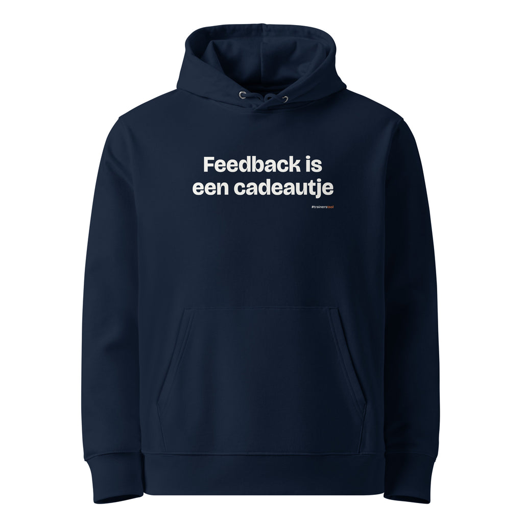 Feedback is een cadeautje – hoodie navy