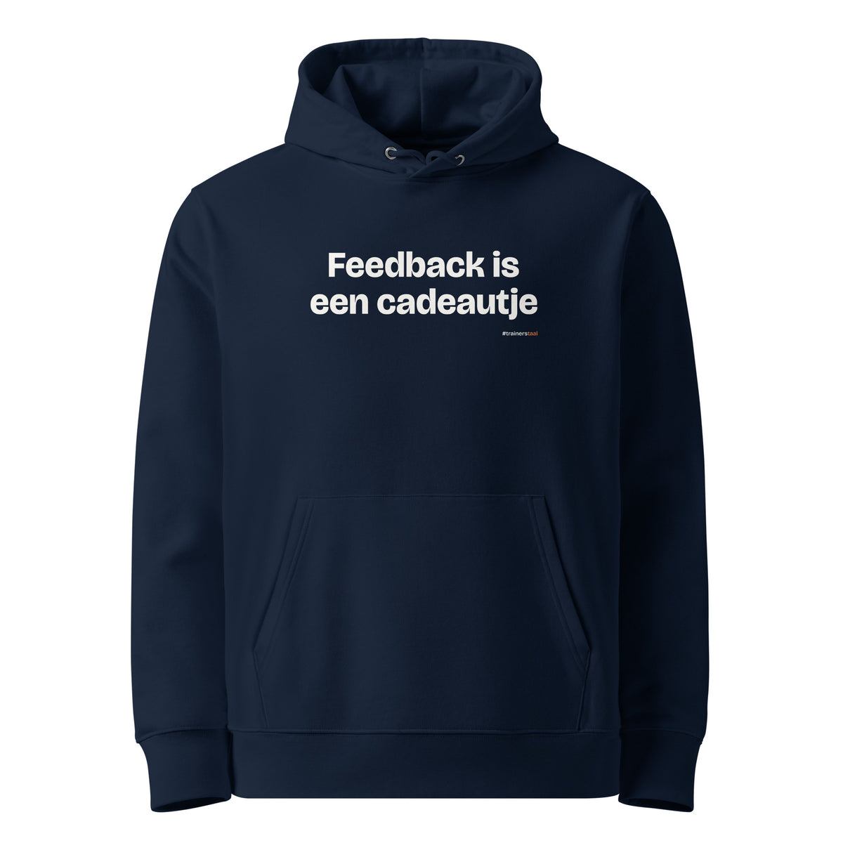 Feedback is een cadeautje – hoodie navy