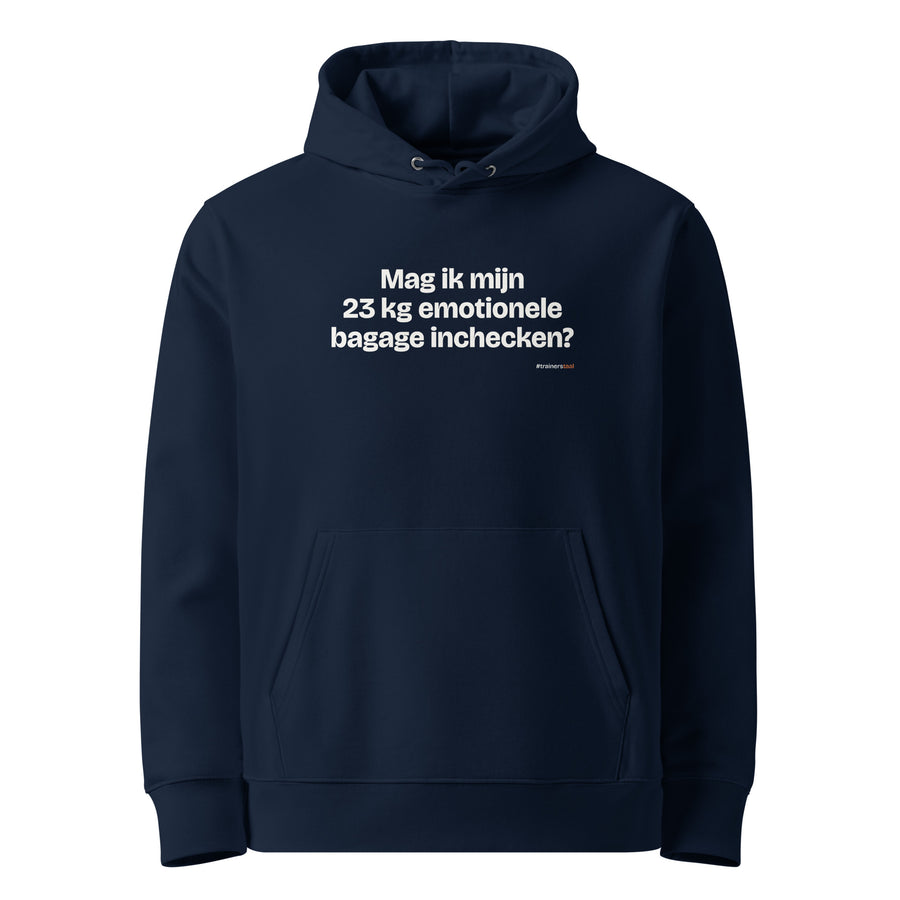 Mag ik mijn 23 kg emotionele bagage inchecken? – hoodie navy