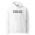 Ga lekker zelf in je kracht staan – hoodie wit