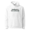 Feedback is een cadeautje – hoodie wit
