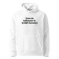 Even de helikopter in. Jij blijft beneden – hoodie wit