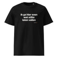 Ik ga hier even wat stilte laten vallen – t-shirt zwart