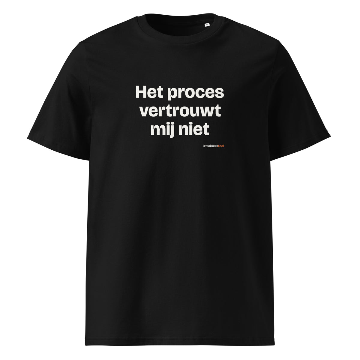Het proces vertrouwt mij niet – t-shirt zwart