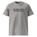 Ga lekker zelf in je kracht staan – t-shirt grijs gemêleerd