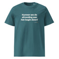 Kunnen we de afronding aan het begin doen? – t-shirt petrol