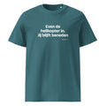 Even de helikopter in. Jij blijft beneden – t-shirt petrol