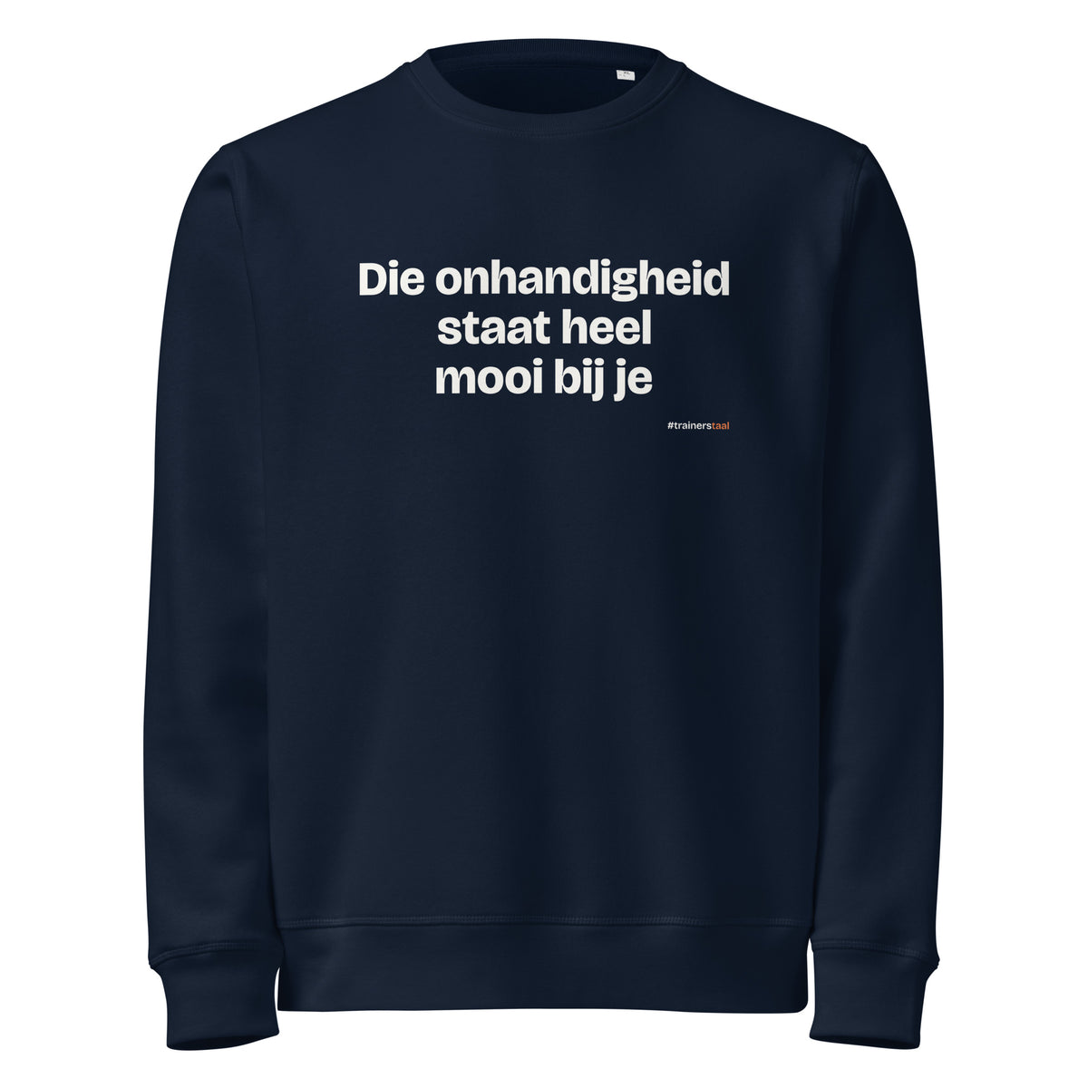 Die onhandigheid staat heel mooi bij je – sweater navy