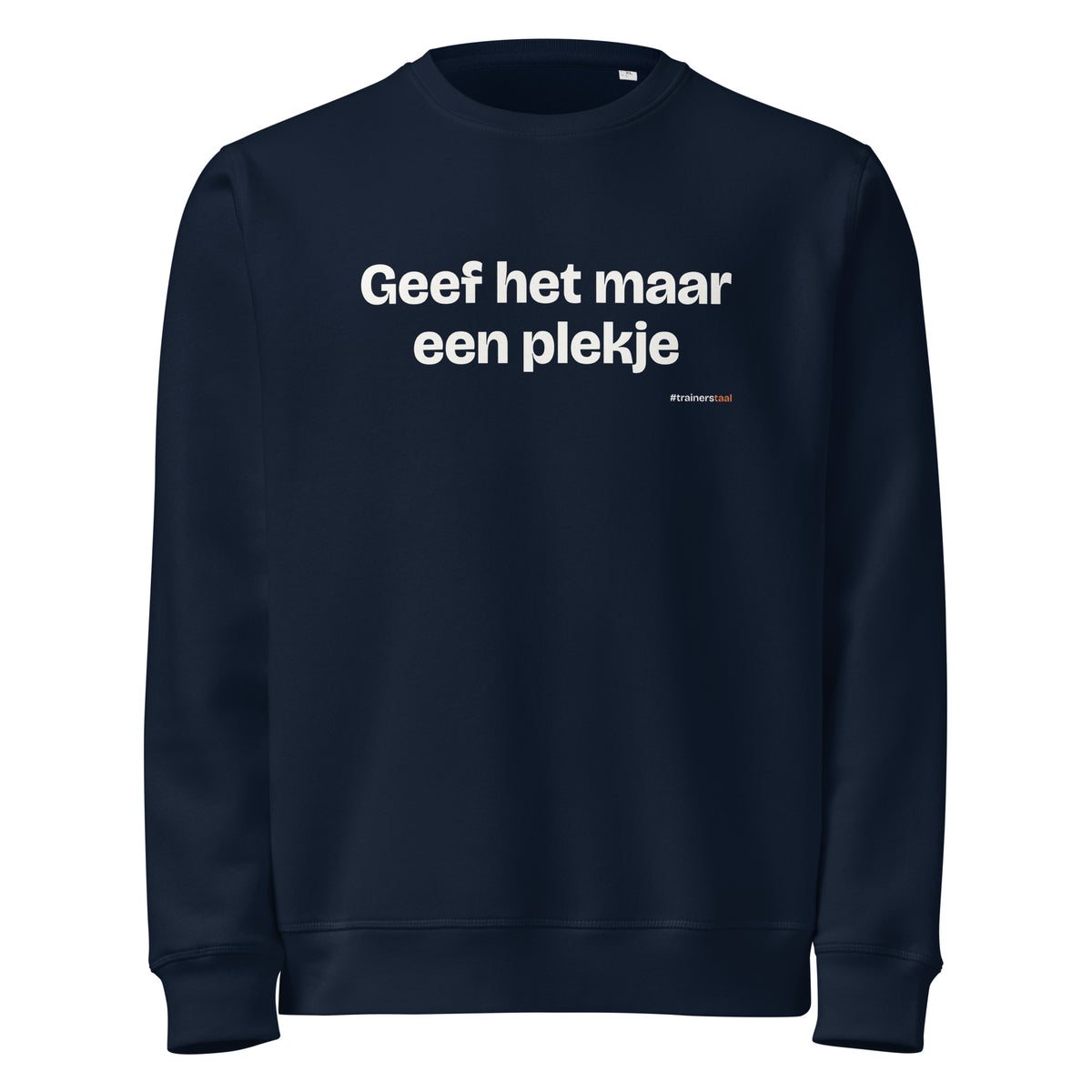 Geef het maar een plekje – sweater navy