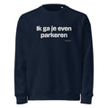 Ik ga je even parkeren – sweater navy