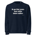 Ik ga hier even wat stilte laten vallen – sweater navy