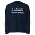 Je hoeft het niet te snappen, voel het maar gewoon – sweater navy
