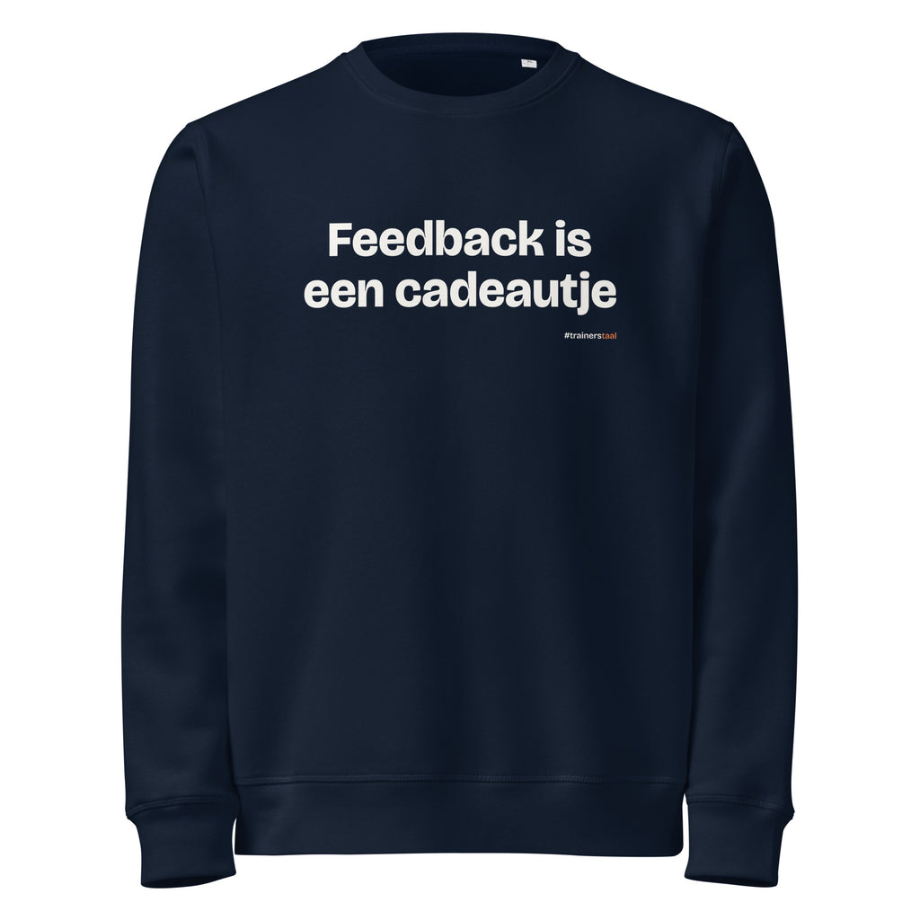 Feedback is een cadeautje – sweater navy