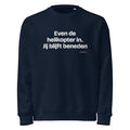 Even de helikopter in. Jij blijft beneden – sweater navy