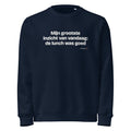Mijn grootste inzicht van vandaag: de lunch was goed – sweater navy