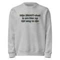 Mijn SMART-doel is om hier op tijd weg te zijn – sweater grijs gemêleerd