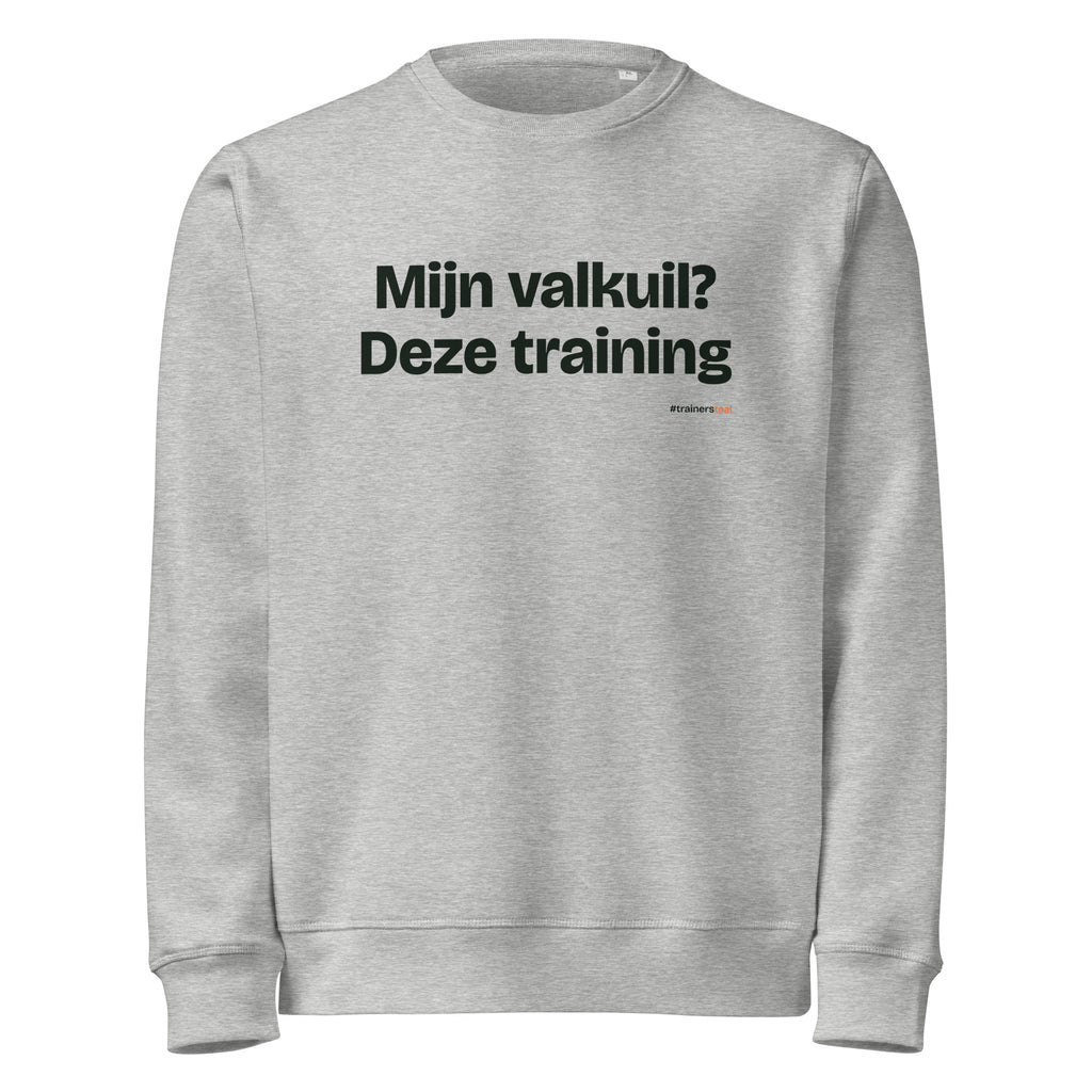 Mijn valkuil? Deze training – sweater grijs gemêleerd