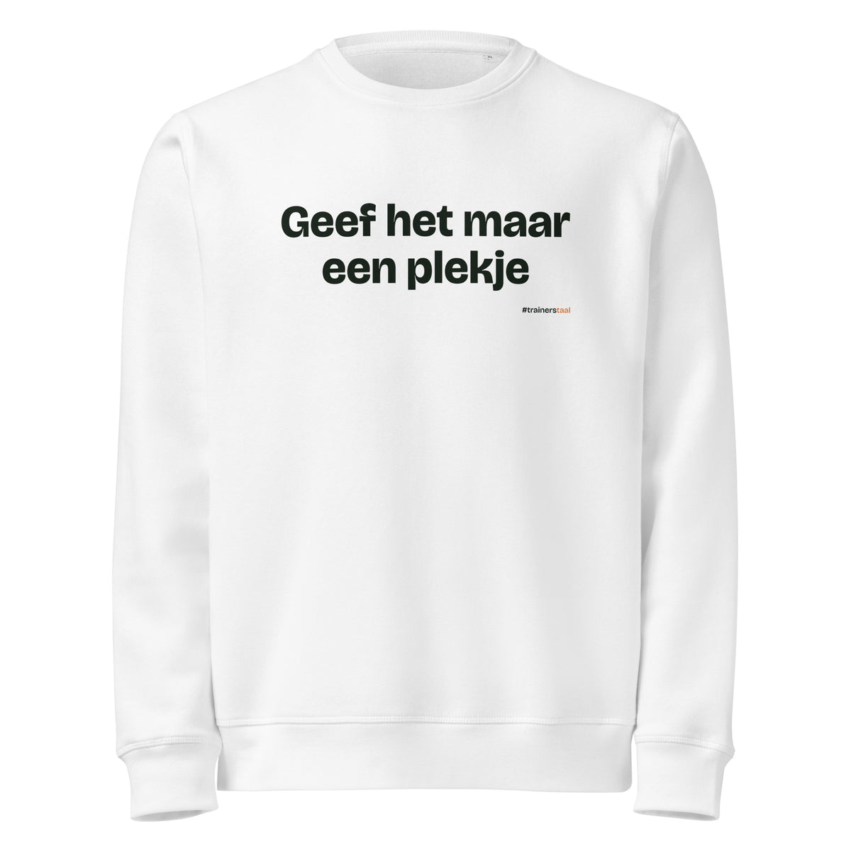Geef het maar een plekje – sweater wit