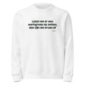 Laten we er een werkgroep op zetten, dan zijn we ervan af – sweater wit