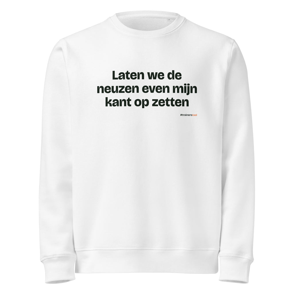 Laten we de neuzen even mijn kant op zetten – sweater wit