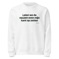 Laten we de neuzen even mijn kant op zetten – sweater wit