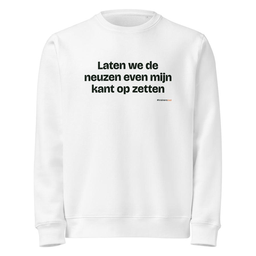 Laten we de neuzen even mijn kant op zetten – sweater wit