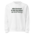 Mijn leerdoel? Ik laat het lekker op me af komen – sweater wit
