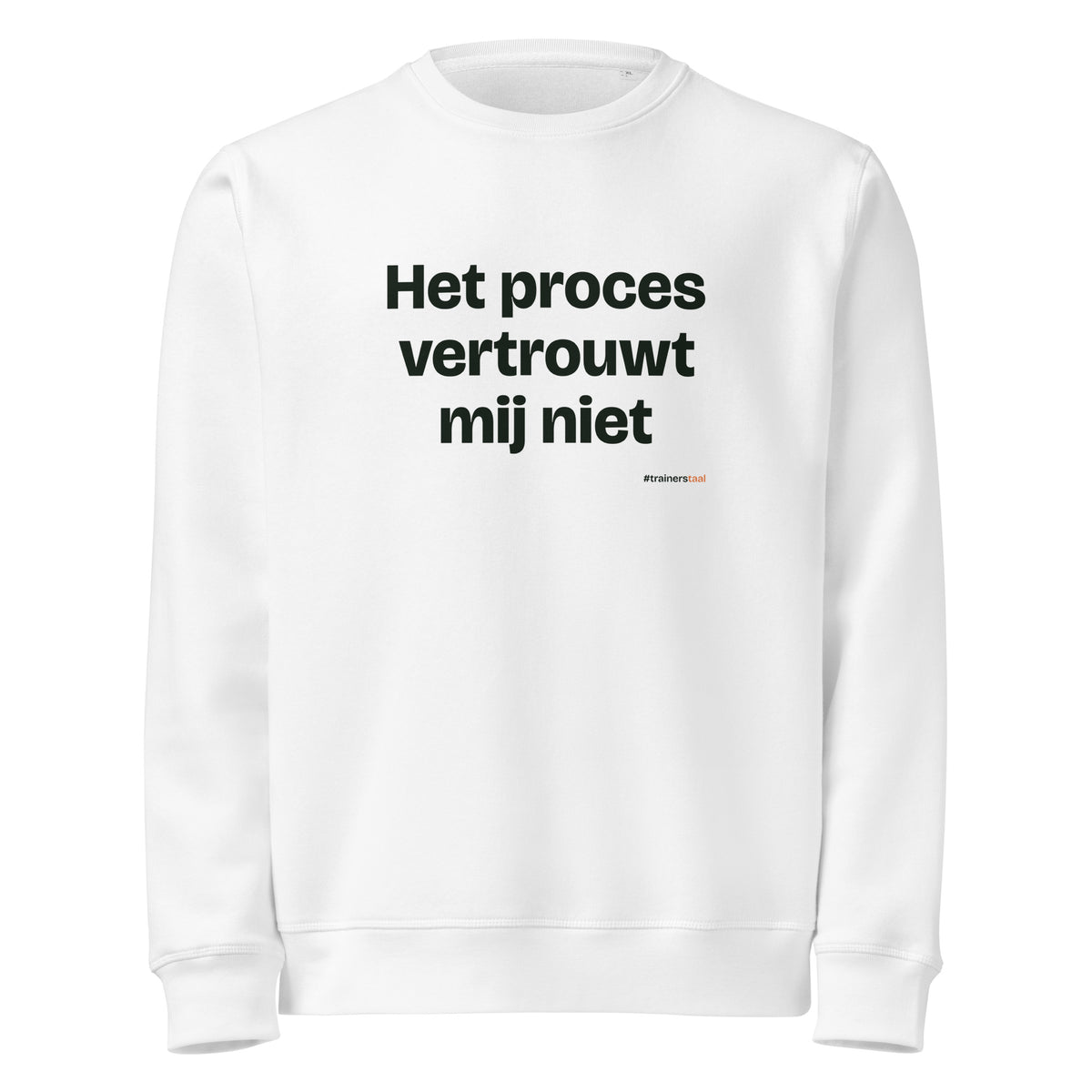 Het proces vertrouwt mij niet – sweater wit