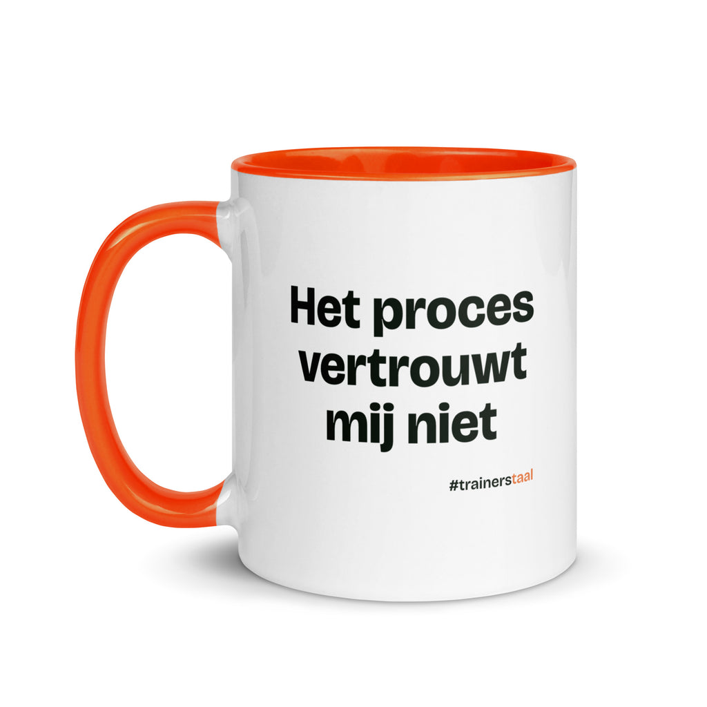 Het proces vertrouwt mij niet – mok