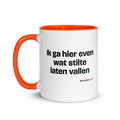 Ik ga hier even wat stilte laten vallen – mok