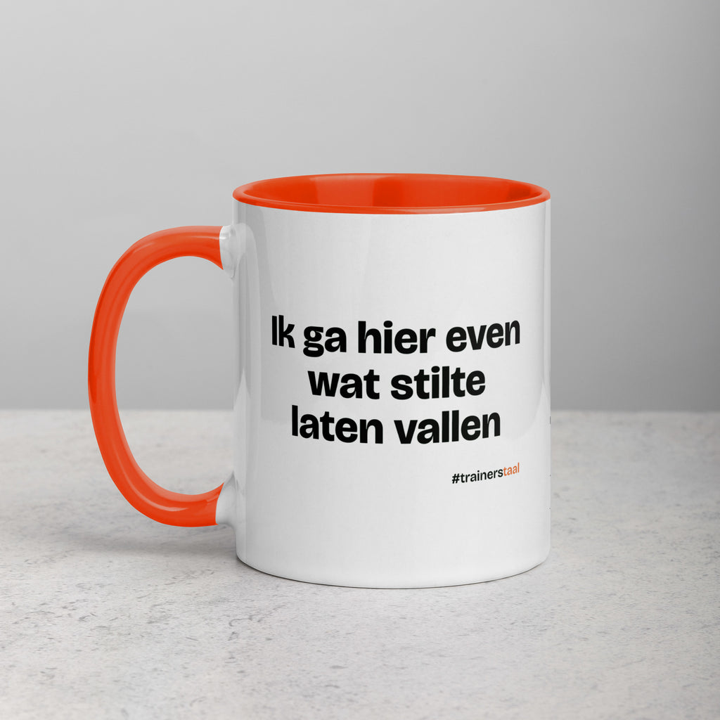 Ik ga hier even wat stilte laten vallen – mok