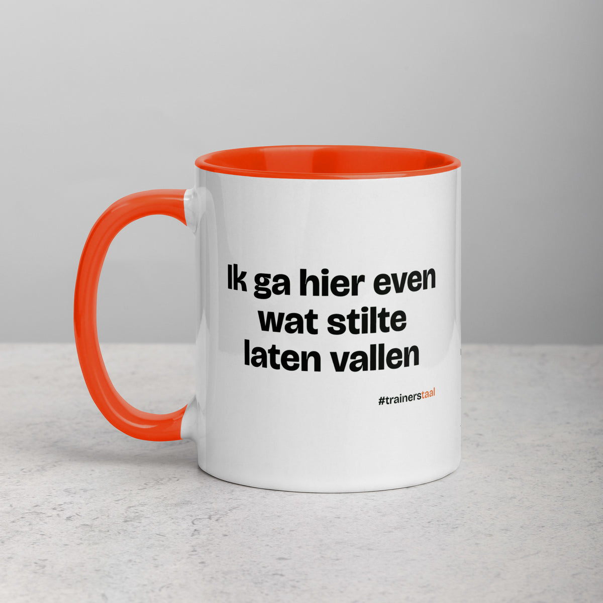 Ik ga hier even wat stilte laten vallen – mok