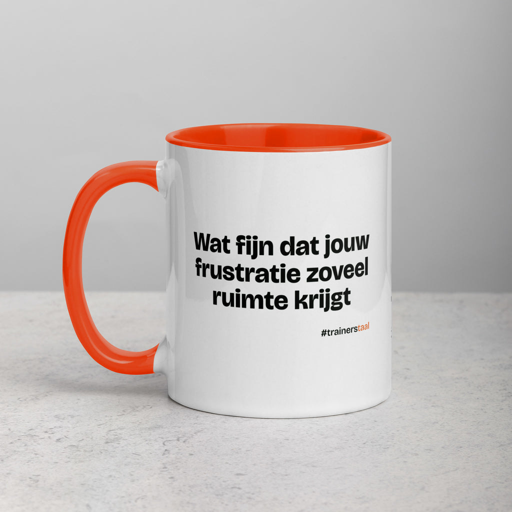 Wat fijn dat jouw frustratie zoveel ruimte krijgt – mok